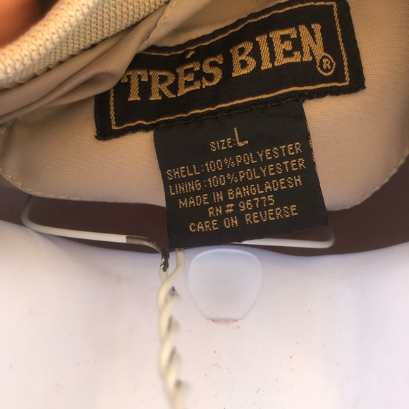 Tres Bien tan vest size large - Picture 3 of 8